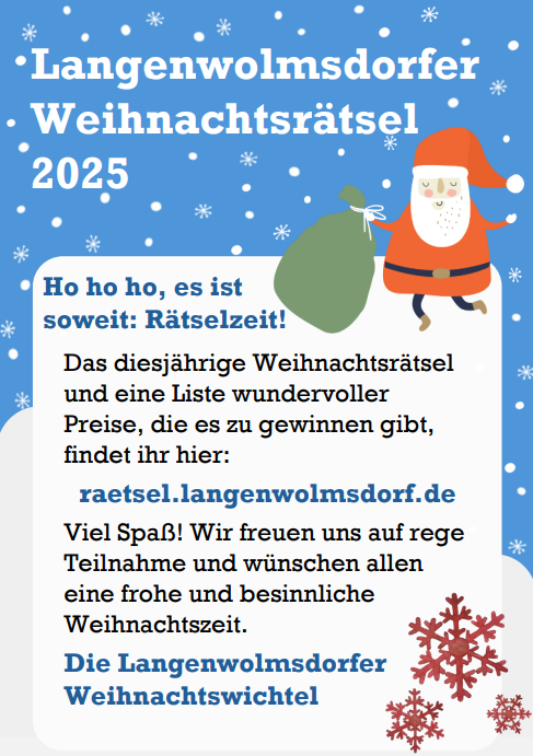 Weihnachtsrätsel 2025